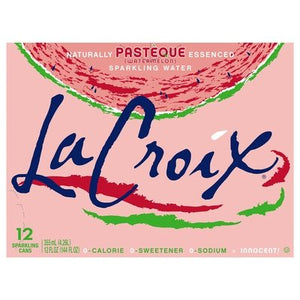 Lacroix Sparkling Water Pasteque Watermelon 2/12/12OZ [UNFI #2550119] [ebt]