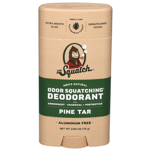 Dr. Squatch Deodorant Odor Squatching Pine Tar 2.65 OZ [UNFI #3038916] T