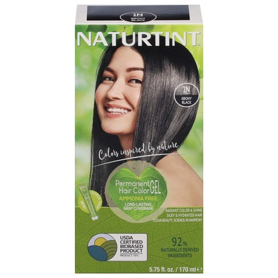 Naturtint Hair Color Gel Permanent Ebony Black 1N 1 Ea [UNFI #0108175] T