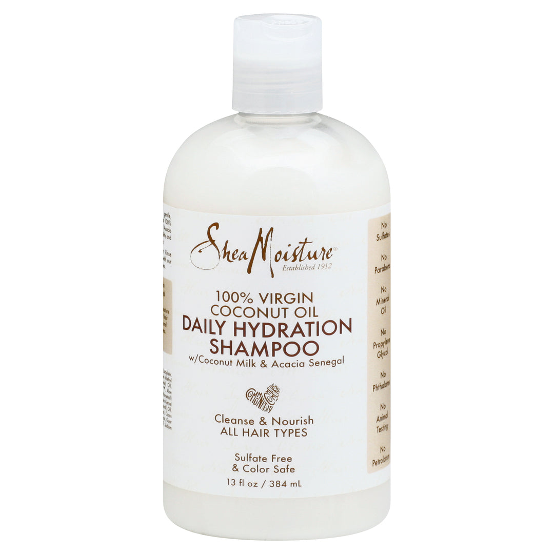 Shea Moisture Shampoo Daily Hydration 100% Virgin Coconut Oil 13 OZ [UNFI #2847838] T