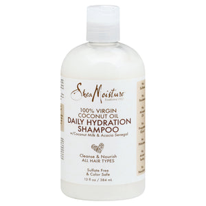 Shea Moisture Shampoo Daily Hydration 100% Virgin Coconut Oil 13 OZ [UNFI #2847838] T