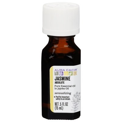 Aura Cacia Pure Essential Oil Jasmine Absolute Sensualizing 1/.5 OZ [UNFI #548198] T