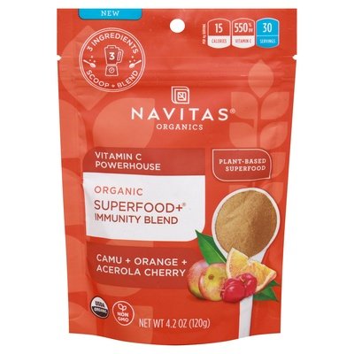 Navitas Organics Superfood + Immunity Blend Camu + Orange + Acerola Cherry 6/4.2 OZ [UNFI #2661338]