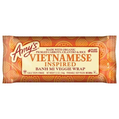 Amys Veggie Wrap Banh Mi Vietnamese Inspired 12/5.5 OZ [UNFI #2381192] [ebt]