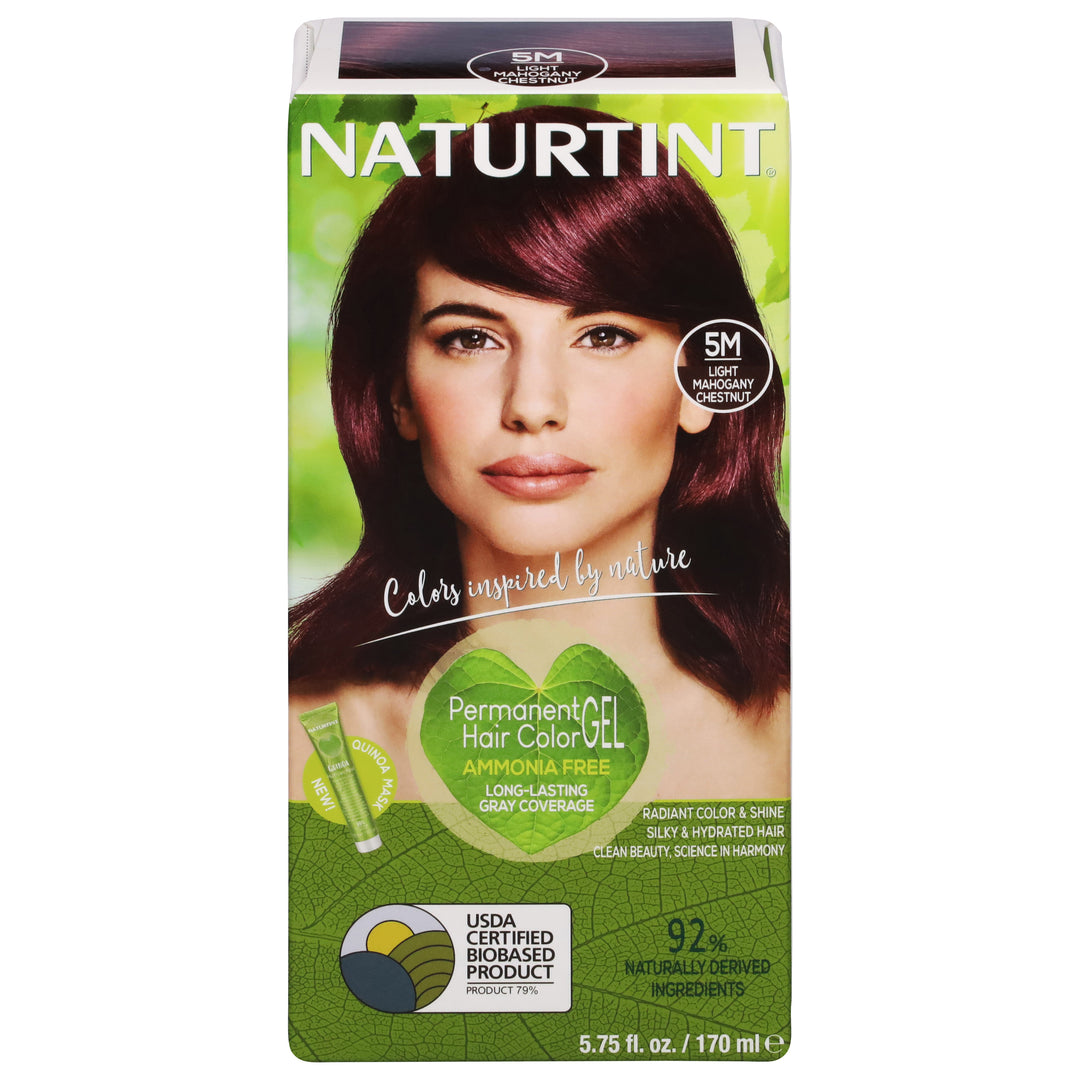 Naturtint Hair Color Gel Light Mahogany Chestnut 5M 5.6 OZ [UNFI #108399] T