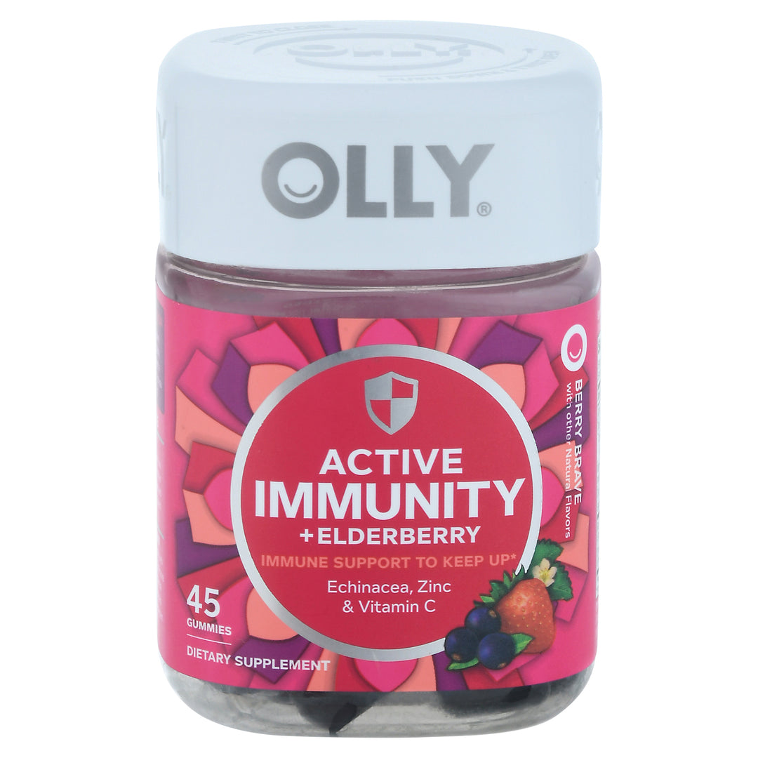Olly Active Immunity + Elderberry Gummies Berry Brave 3/45 CT [UNFI #2999936]