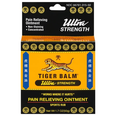 Tiger Balm Pain Relieving Ointment Ultra Strength Sports Rub 1.7 OZ [UNFI #0867424] T
