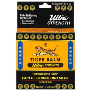 Tiger Balm Pain Relieving Ointment Ultra Strength Sports Rub 1.7 OZ [UNFI #0867424] T