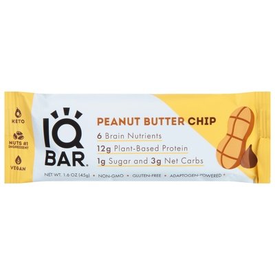 Iqbar Protein Bar Peanut Butter Chip 12/1.6 OZ [UNFI #2446177] [ebt]