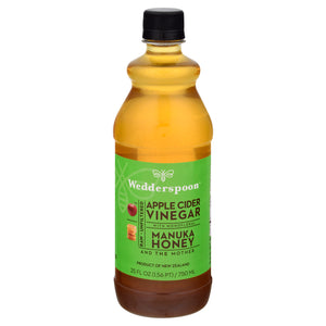 Wedderspoon Manuka Honey Vinegar Apple Cider With Monofloral 6/25 OZ [UNFI #2368165] [ebt]