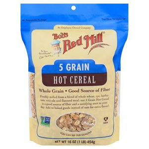 Bobs Red Mill Hot Cereal 5 Grain 4/16 OZ [UNFI #2532505] [ebt]