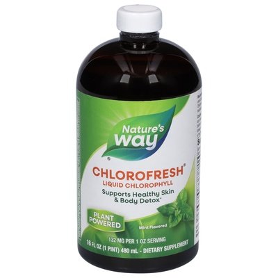 Natures Way Liquid Chlorophyll Mint Flavored 16 OZ [UNFI #0467100]