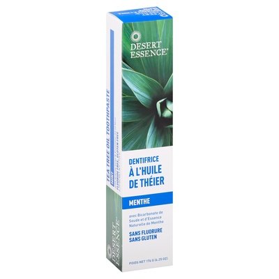 Desert Essence Toothpaste Mint Tea Tree Oil 1/6.25 OZ [UNFI #654384] T