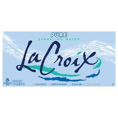 Lacroix Sparkling Water Pure 3/8/12 OZ [UNFI #1257872] [ebt]