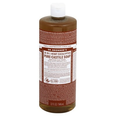 Dr Bronners Pure-Castile Soap 18-In-1 Hemp Eucalyptus 32 OZ [UNFI #0329870] T