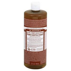 Dr Bronners Pure-Castile Soap 18-In-1 Hemp Eucalyptus 32 OZ [UNFI #0329870] T