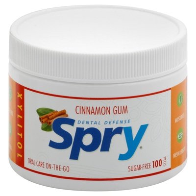 Spry Gum Sugarfree Cinnamon 100 CT [UNFI #1709971] [ebt]