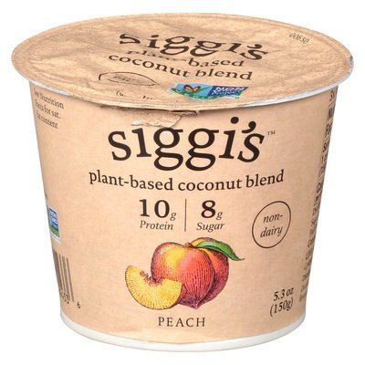 Siggis Coconut Blend Plant-Based Non-Dairy Peach 12/5.3 OZ [UNFI #2941417] [ebt]