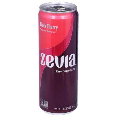 Zevia Soda Zero Sugar Black Cherry 12/12 OZ [UNFI #2819274] [ebt]