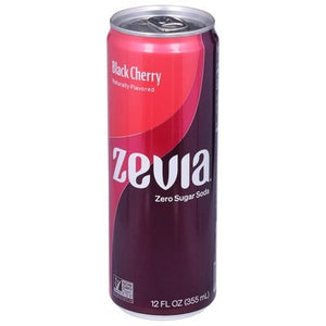 Zevia Soda Zero Sugar Black Cherry 12/12 OZ [UNFI #2819274] [ebt]
