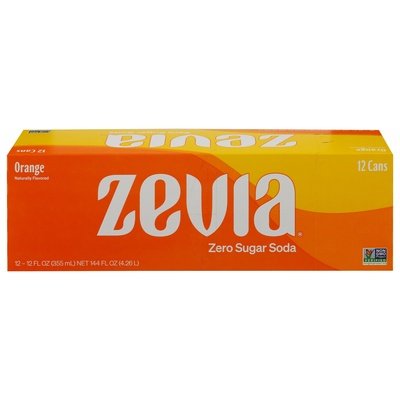 Zevia Soda Zero Sugar Orange 2/12/12 Z [UNFI #2892172] [ebt]
