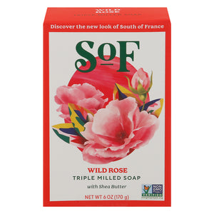 South Of France Oval Soap French Milled Climbing Wild Rose 6 OZ [UNFI #1704907] T