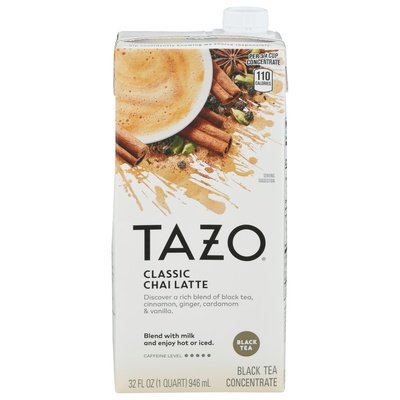 Tazo Black Tea Concentrate Classic Chai Latte 6/32 OZ [UNFI #1088558] [ebt]