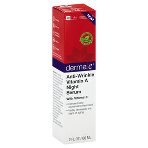 Derma E Night Serum Anti-Wrinkle Vitamin A 2 OZ [UNFI #1779107] T