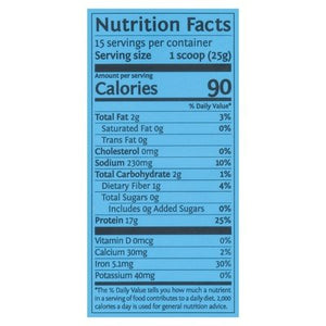 Sunwarrior Protein Powder Drink Mix Protein Warrior Blend Vanilla Flavor 1/375 GRM [UNFI #2161834]