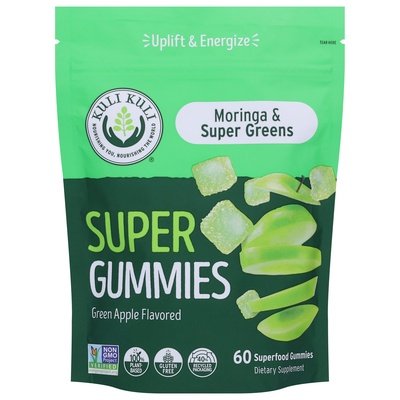Kuli Kuli Super Gummies Green Apple Flavored 60 CT [UNFI #2823847]