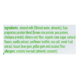 Koia Protein Shake Plant-Based Coconut Almond 6/12 OZ [UNFI #2995850] [ebt]