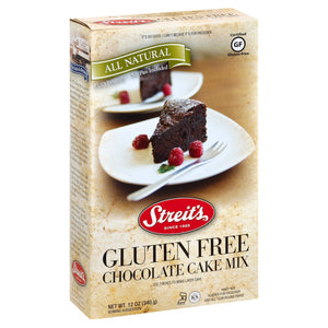 Streits Cake Mix Gluten Free Chocolate 12/12 OZ [UNFI #136176] [ebt]