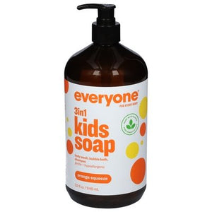 Everyone Kids Soap 3 In1 Orange Squeeze 1/32 OZ [UNFI #1156686] T