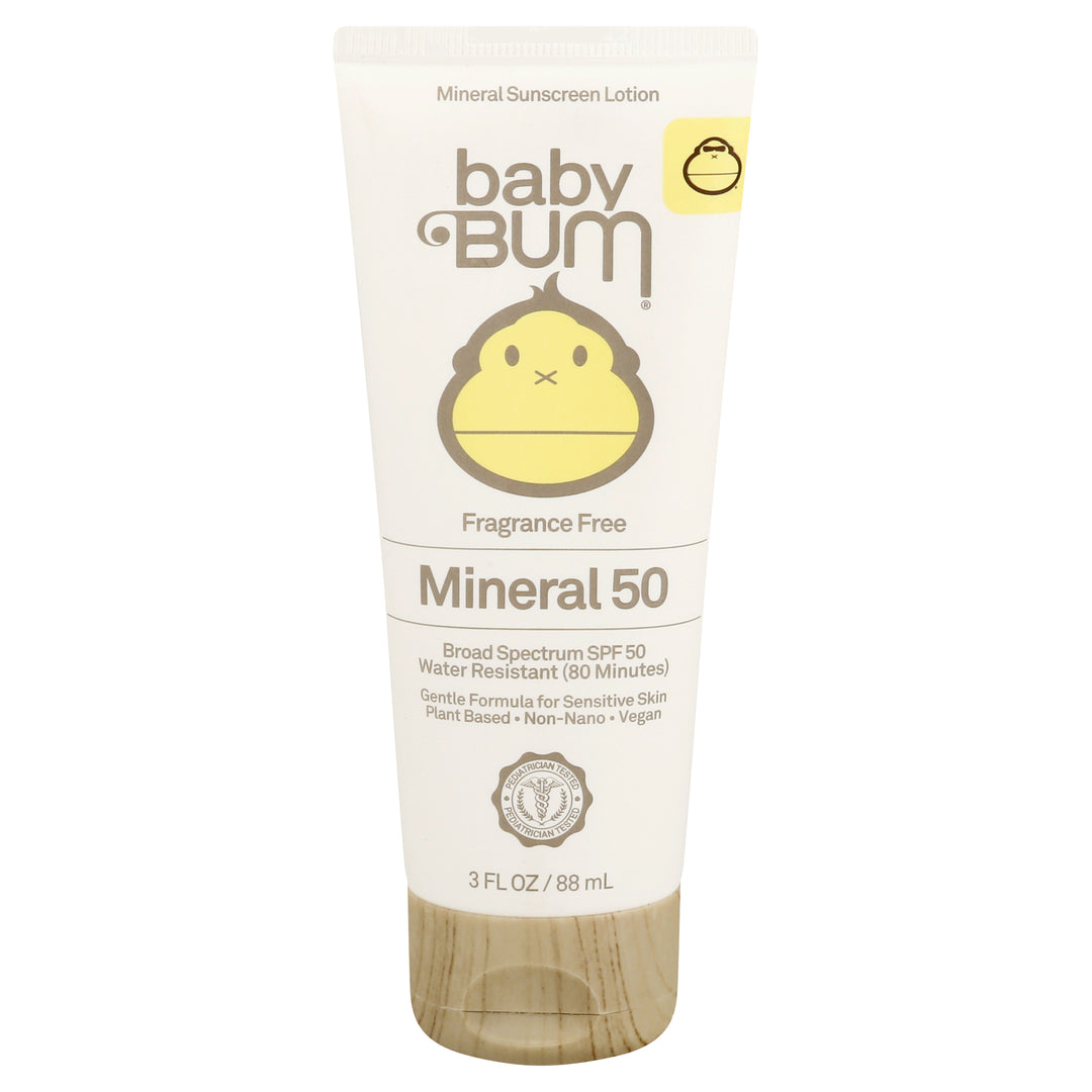 Baby Bum Sunscreen Lotion Mineral Broad Spectrum Spf 50 3 OZ [UNFI #2387363] T