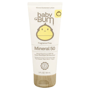 Baby Bum Sunscreen Lotion Mineral Broad Spectrum Spf 50 3 OZ [UNFI #2387363] T