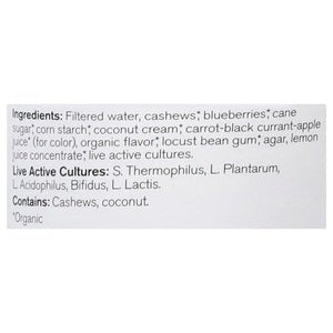 Forager Project Cashew & Coconut Yogurt Alternative Blueberry Dairy-Free Organic Probiotic 6/5.3 OZ [UNFI #2601672] [ebt]