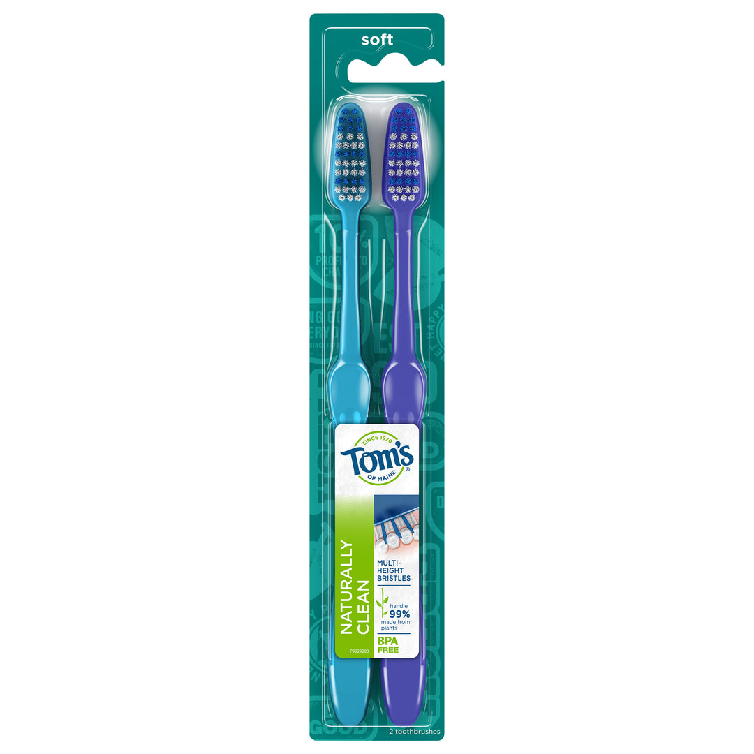 Toms Of Maine Toothbrushes Soft Naturally Clean Twin Pack 4/2 CT [UNFI #2380087] T