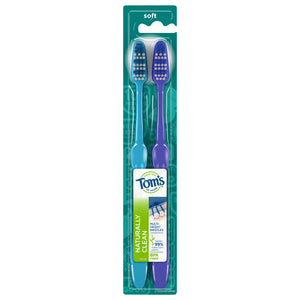 Toms Of Maine Toothbrushes Soft Naturally Clean Twin Pack 4/2 CT [UNFI #2380087] T