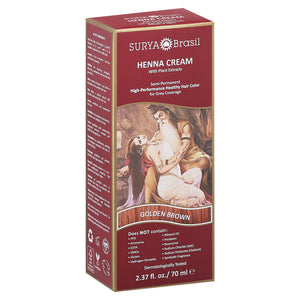 Surya Brasil Henna Cream With Plant Extracts Golden Brown 2.37 OZ [UNFI #2219921] T
