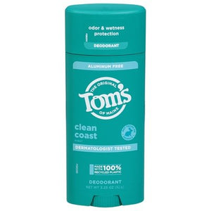 Toms Of Maine Deodorant Clean Coast Scent Aluminum Free 1/3.25 OZ [UNFI #3037710] T
