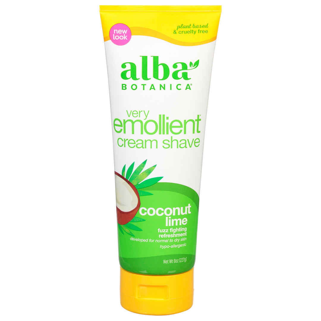 Alba Botanica Cream Shave Coconut Lime 8 OZ [UNFI #684027] T