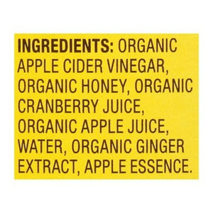 Bragg Apple Cider Vinegar Organic Cranberry Apple 12/16 OZ [UNFI #2650521] [ebt]