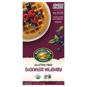 Natures Path Waffles Gluten Free Buckwheat Wildberry 12/7.4 OZ [UNFI #536813] [ebt]