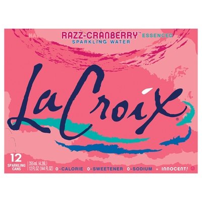 Lacroix Sparkling Water Razz-Cranberry 2/12/12OZ [UNFI #0230631] [ebt]