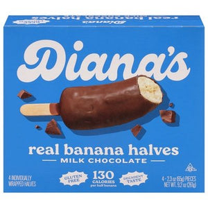 Dianas Bananas Banana Halves Real Milk Chocolate 12/9.2 OZ [UNFI #2923530] [ebt]