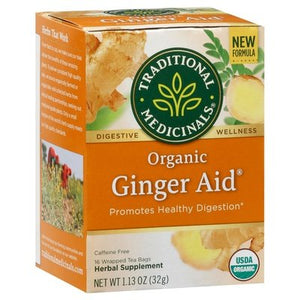 Traditional Medicinals Herbal Supplement Organic Ginger Aid Tea Bags 6/16 Bag [UNFI #0344366] [ebt]