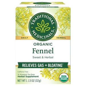 Traditional Medicinals Herbal Supplement Organic Fennel Tea Bags 6/16 BAG [UNFI #1153030] [ebt]