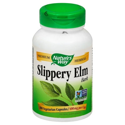 Natures Way Slippery Elm Bark 400 Mg Vegetarian Capsules 100 Cap [UNFI #0379800]