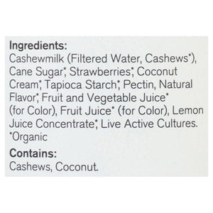 Forager Project Cashewmilk Yogurt Smoothie Strawberry Dairy-Free Organic Probiotic 6/28 OZ [UNFI #2011302] [ebt]
