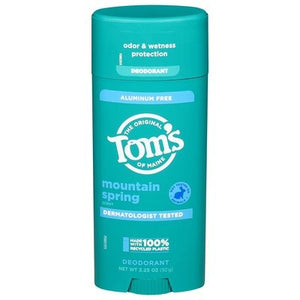 Toms Of Maine Deodorant Mountain Spring Scent Aluminum Free 6/3.25 OZ [UNFI #3025459] T